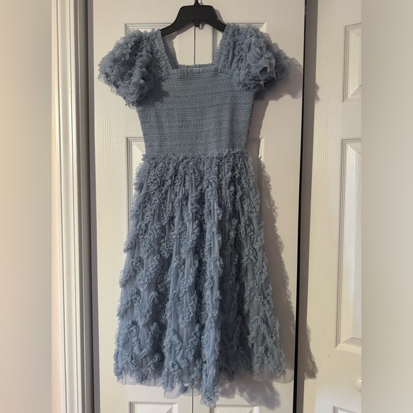 Beautiful powder, blue Ivy city girls dress size 12 worn only once - Picture 1 of 1